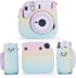 Phetium Instant mini 12 Camera Protective Case Compatible with Instax Mini 12 11,PU Leather Bag with Pocket and Adjustable Shoulder Strap (Shining Rainbow)
