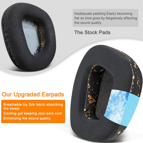 SOULWIT Earpads Replacement for Corsair Void/Void Pro/Void Elite/Surround Wired & Wireless RGB USB Gaming Headsets,