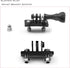 Universal Helmet Fixed Mounts, Camera Metal Bracket Adapter for GoPro Series Sport Camera/Skydiving Helmet