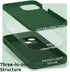 SURPHY iPhone 13 Mini Case, Clover Green, with Screen Protector, Liquid Silicone Phone Case, Camera Protection, 5.4