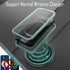 ExoGuard Compatible with iPhone 12 Pro Max Case, Rubber Shockproof Full-Body Cover with Built-in Screen Protector,