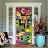 Totally 80's Door Cover - Large Fabric 80's Hip Hop Sign Graffiti Backdrop, Party Retro Decoration Banner for Theme
