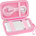 Case for Anker MagGo 3-in-1 Charging Station, Foldable Magnetic Battery Storage Holder Bag, Pink-Box Only