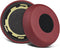 SOULWIT Earpads Replacement for Jabra Evolve 75 (75UC 75MS 75SE) Wireless Bluetooth Headset, Burgundy Ear Pads