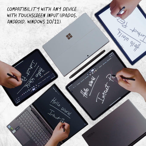 Intact Magnetic Stylus Pen 2 in 1, Premium Fabric Tip Touchscreen Pen for Apple iPad Pro/Air/Mini & Other Tablets