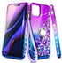 NGB Supremacy iPhone 12/12 Pro Case with Tempered Glass Screen Protector, Liquid Bling Sparkle Glitter Case