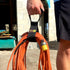 Wrap-It Storage Easy-Carry Straps, Assorted 3-Pack Black Hook and Loop Straps for Garden Hose, Cable Organization