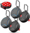 ENCASED 4 Pack Waterproof Airtag Keychain Holder (IPX8) for Apple Air Tag, Military-Grade Protective Cover (Black/Blue)