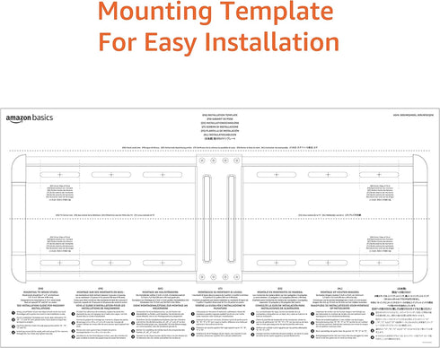 Amazon Basics 37" 86" Tilting TV Wall Mount with Horizontal Post Installation Leveling for to TVs, Wood Studs