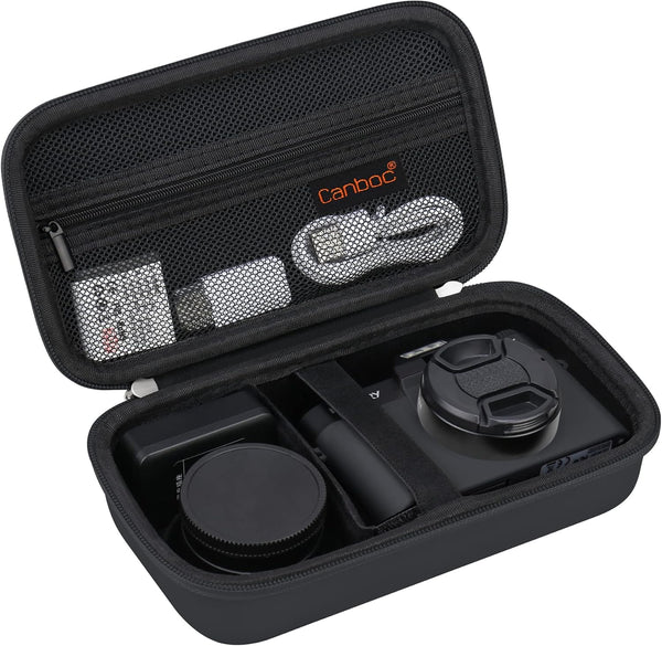 Canboc 4K Digital Camera Case for Femivo/IWEUKJLO/VETEK, Vlog Camera Bag, Black