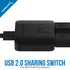 SABRENT USB 2.0 Sharing Switch for Multiple Computers and Peripherals, LED Device Indicators (USB-SW20)
