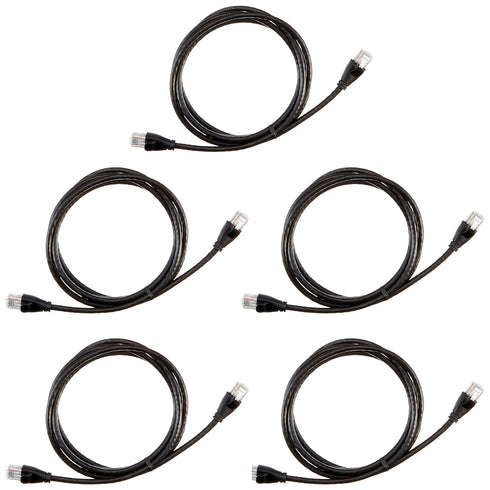 RJ45 Cat-6 1Gpbs 5-Foot, 5-Pack Amazon Basics Ethernet Patch Internet Cable, Transfer Speed, Gold-Plated Connectors