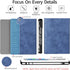 JUQITECH Keyboard Case for iPad 9th 8th 7th Generation 10.2" Wireless Bluetooth Magnetic Detachable Keyboard (Blue)