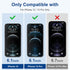 ImpactStrong Shatterproof Tempered Glass Screen Protector for iPhone 12 / 12 Pro, Easy Installation Frame, Bubble Free