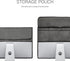 24-26" 3-IN-1 kwmobile Cover Compatible with monitor - Case with Storage for Mouse, Keyboard - Dark Grey