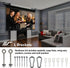 6" ZVMAXLB6-W Elite Screens White Projector Screen L-Brackets, Single Metal Welded Construction, Wall or Ceiling Mount
