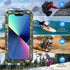 Mitywah Waterproof Case for iPhone 13, Heavy Duty Military Grade Protection with Built-in Screen Protector, 6.1 inch,