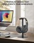 Headset PS5 PS4 Headsets Stand - Headphone Holder for Desk with Aluminum Hanger Compatible with All Over-Ear On-Ear