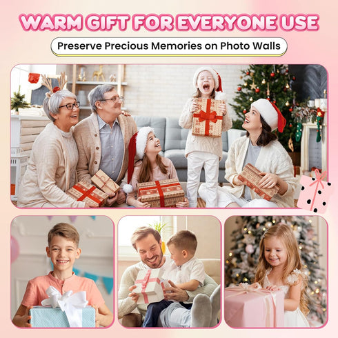 Instant Print Digital Camera for Kids, 32GB Card, FHD 1080P Video, Portable Toy