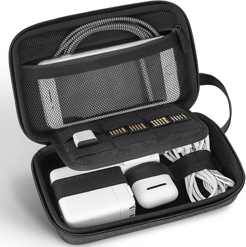 JETech Travel Accessories Organizer Case, Portable Gadget Bag for MacBook Power Adapter, Chargers, Cables