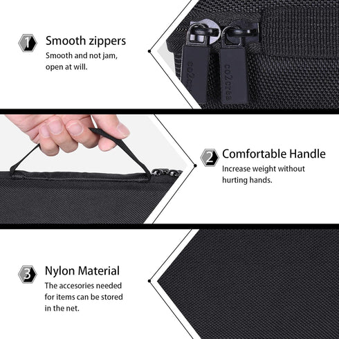 co2CREA Hard Case for BolaButty X-GO C27C - Replacement for IPX5 Waterproof Bluetooth Speaker (Black)