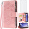 Asuwish Compatible with iPhone 11 Wallet Case, Tempered Glass Screen Protector, Flower Leather Flip Card Holder