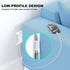 Flat USB Wall Charger, Excgood 40W 4Port USB and USB C Fast Charging Block PD+QC Foldable Wall Plug Power Adapter