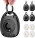 (4 Pack) AirTag Keychain Holder Case, IPX8 Waterproof, Ultra-Compact, Portable Air Tag Holder Cover for Dog Collar,