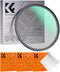 K&F Concept 58mm Black Diffusion 1/8 Filter, Mist Dreamy Cinematic Effect Filter for Video/Vlog/Portrait Photography