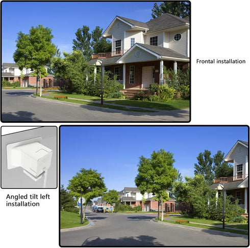 Angled Window Mount for Wyze Cam v4/v3, 20 Degrees Tilt, Through Window Use, Black, Helps Watch Front Yard