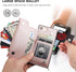 Bocasal Crossbody Wallet Case for iPhone SE 2022/SE 2020/7/8, Shockproof Purse Cover with Card Holder, Rose Gold