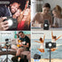ULANZI CG02 Smartphone Camera Shutter Handle Grip, Detachable Wireless Bluetooth Remote, Adjustable Fill Light for Video