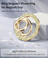 wipalor 360 17 16 15 14 13 12 Magnetic Phone Grip for Magsafe Phone Grip, Bling Cell Phone Ring Holder Flexible Flip