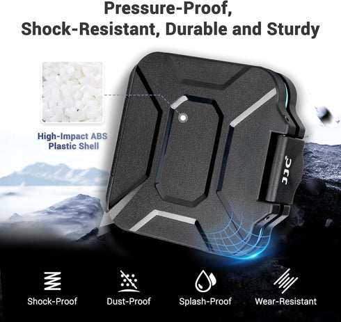 JJC 312 13 10 LR41 32x A312 Size312 P312 P13 P10 AG3, Size Battery Case Holder Storage, Water-Resistant Anti-Shock