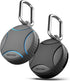 ENCASED 4 Pack Waterproof Airtag Keychain Holder (IPX8) for Apple Air Tag, Military-Grade Protective Cover (Black/Blue)
