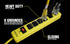 Yellow Jacket 5138N 15-Foot Cord Jacket, 6-Outlet Surge Protector, 1440J, Yellow/Black