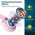 Riwbox TX8 Bluetooth Headphones, Over Ear, HiFi Stereo, Touch Control, Soft Earmuffs, Foldable, SD/TF, 40H Playtime for