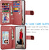 Galaxy Note 20 Ultra Case, Luxury Wallet Case with Cash & Credit Card Slots, Detachable Magnetic Hard Cover (Wine Red)
