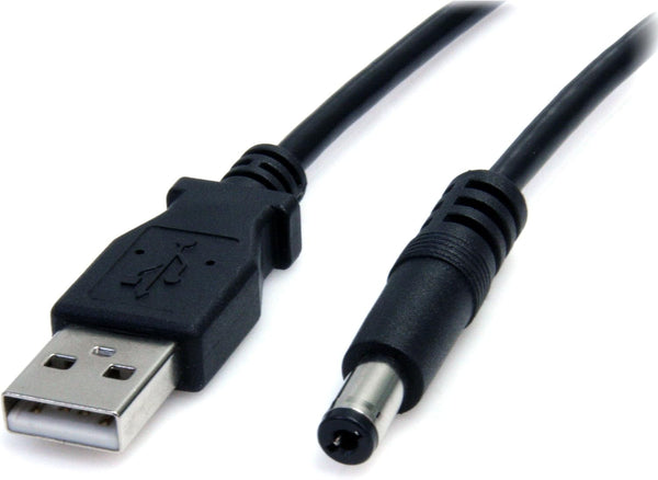 2m USB to Type M Barrel Cable, USB to 5.5mm 5V DC Cable