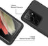 MXX Case Compatible with Galaxy S21 Ultra, 3-Layer Heavy Duty Body Bumper Cover, Shock Protection, Dust Proof (Black)