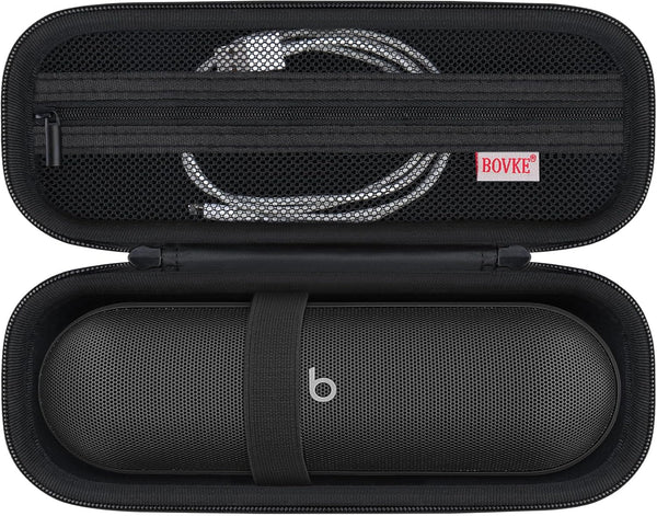 BOVKE Carrying Case for Beats Pill Wireless Bluetooth Speaker, Portable Speaker Holder Bag with Extra Mesh Pocket for