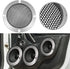 X AUTOHAUX 4" Speaker Grille Cover Mesh Trim Round Subwoofer Grille Horn Protective Guard Silver Tone Car Auto Stereo Accessories