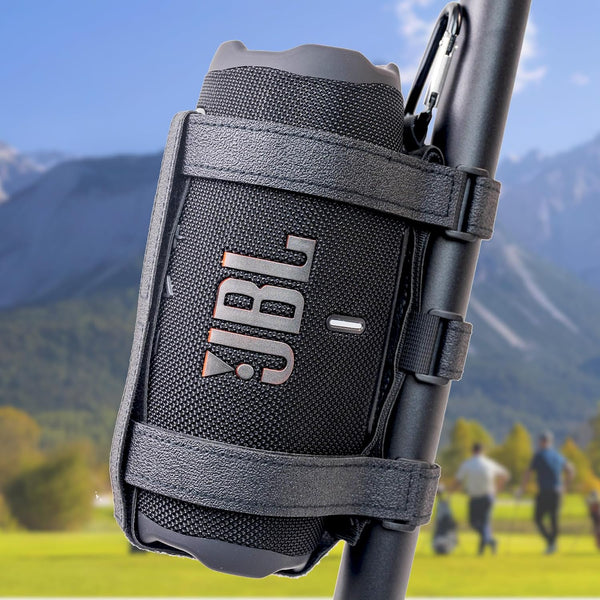 HeyMoonTong Upgraded Large Portable Speaker Mount for Bluetooth Speakers with 12''-20'' Circumference, Waterproof