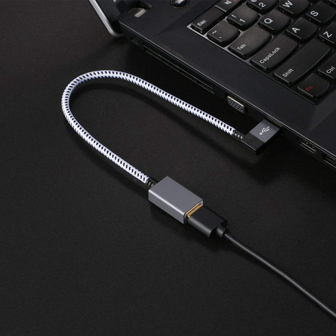 CableCreation Short USB 3.0 Extension Cable 1FT - Left Angle Male to Female Extender Cord, 90 Degree for VR