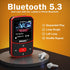 RUIZU 64GB Clip MP3 Player with Bluetooth 5.3, Portable Music Player with Voice Recorder, FM Radio, Red