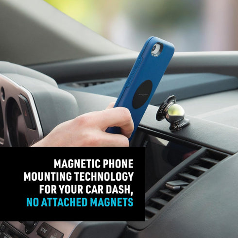 Nite Ize Steelie Orbiter Dash Kit - Durable Magnetic Dashboard Phone Mount, Easy-to-Use Cell Phone Car Holder