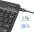 Samsung Galaxy Tab S7/S8 Wireless Keyboard, Portable Bluetooth Keyboard with Built-in Rechargeable Battery, Black