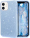 MILPROX Bling Sparkly Glitter Case for iPhone 11, Protective 3 Layer Hybrid Anti-Slick Slim Soft Cover, Blue