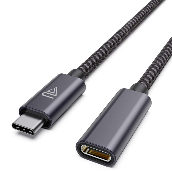 USB C Extension Cable 3.3Ft/1m, 10Gbps, USB 3.2 Type C Male to Female for iPhone 15, Pixel 8, MacBook Air M2, and more.