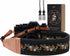 Padwa Lifestyle Camera Strap - 2" Full Grain Leather Ends, Vintage Embroidered Cotton Weave Soft Suede Fabric Padded